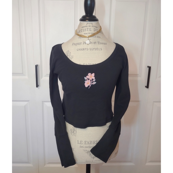 Free People 'At The Park' Long Sleeve|Intimately By Free People| Black| Large - Picture 2 of 7